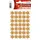 Herma Adventskalender Aufkleber Sterne Glitzer Gold 16 mm