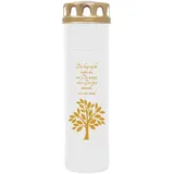 HS Candle Grabkerzen 4er Pack & Motiv 7 Tage Baum Gold