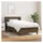 vidaXL Boxspringbett 100 x 200 cm Dunkelbraun