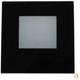 Deko-Light Alwaid Glas-Abdeckung milchig eckig schwarz