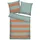 Tom Tailor BOLD STRIPES Orange/Türkis 155 x 220 cm + 80 x 80 cm