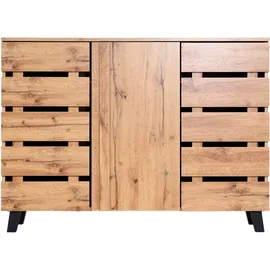 Mendler Sideboard HWC-M46 88 x 120 x 34 cm Braun