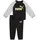 Kinder Anzug Minicats ESS Raglan Crew Set FL INF Größe 74 in Schwarz PUMA Black-Gold Moon