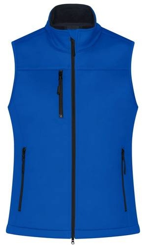 Ladies' Softshell Vest Klassische Softshellweste im sportlichen Design aus recyceltem Polyester blau, Gr. S