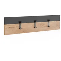 Vicco Wandgarderobe Orlando, Anthrazit/Goldkraft Eiche, 60 x 15 cm