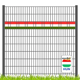 zaunzu Sichtschutzstreifen Fanartikel Ungarn für Doppelstabmatten Akzentstreifen