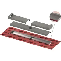 TECE TECEdrainline-evo Duschrinne, mit Wandfliesenauflage, Seal System Dichtmanschette