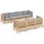 vidaXL Garten-Lounge-Set 8-tlg. grau Kiefer