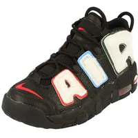 Nike Air More Uptempo GS Basketball Trainers DQ7780 Sneakers Schuhe (UK 4 US 4.5Y EU 36.5, Black University red White 001) - 36.5 EU