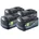 Akku Set 4x 18 5 0 Akku 18 V 5 0 5000 mAh Li-Ion 4x Bluetooth mit Ladestandanzeige