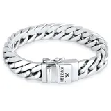 KUZZOI Herren Panzer Massiv Kastenverschluss 925 Silber 21