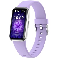 Fitnessuhr Damen Schmal Fittnessarmbanduhr Frauen Fitnessuhr Herren Fitnessarmband für Damen Fitness Tracker Schrittzähler Uhr Pulsuhr Laufuhr Rosa Schwarz Smartwatch mit Whatsapp Funktion Sportuhr