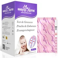 Easy@Home 25 x Schwangerschaftstest Frühtest 10 miu/ml, Empfindliches und Schnelles Test, Frühschwangerschaftstest Streifen mit Genauen und Zuverlässigen Ergebnissen (25 HCG Tests)