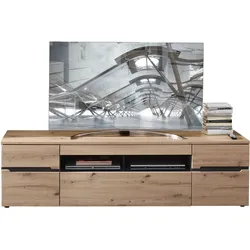 TV-Schrank INNOSTYLE "MEMPHIS, TOPSELLER", braun (artisan eiche, absetzung: graphit), B:192cm T:47cm, Dekorfolie, MDF, Spanplatte, Schränke, Bicolour Eiche Artisan Absetzung graphit