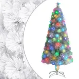 vidaXL Künstlicher Weihnachtsbaum Weiß 150 cm