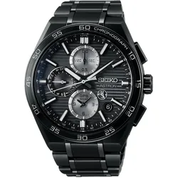 Seiko SSH179J1 Astron GPS Solar Herrenuhr Chronograph Titan/Schwarz
