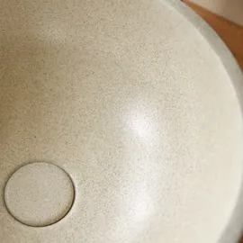 Tikamoon Rundes Waschbecken Micha aus Terrazzo Cream