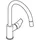 Grohe Bauedge mit herausziehbarem Auslauf Schwenkauslauf, Ausladung 215 mm, chrom