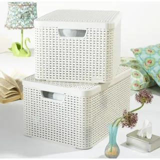 Curver Aufbewahrungsbox 44,5 x 33 cm 1-tlg. beige