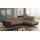 Sofnet Ecksofa Caris mit Schlaffunktion und einstellbare Kopfstützen, Wohnlandschaft mit Bettkasten, Couch, Sofa (Braun + Cappu... - Braun/Beige