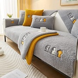 Samt L-Förmige Sofabezug Sofahusse L U Form Rechts Links Couchbezug Grau Sofabezüge Sofa/Couch überwurfdecke, Couch Überwürfe Sofahusse Sofaüberwürfe Rutschfest Sofa Abdeckung ( Color : #17 , Size : 9