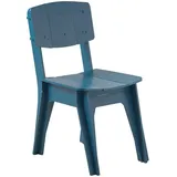 SoBuy Stuhl, Blau, Holz, 45x86x61 cm, Esszimmer, Stühle, Esszimmerstühle, Vierfußstühle