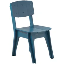 SoBuy Stuhl, Blau, Holz, 45x86x61 cm, Esszimmer, Stühle, Esszimmerstühle, Vierfußstühle