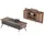 JV Möbel Arbeitszimmer-Set 2tlg Bürotisch Sideboard Stauraum, Braun Einfarbig