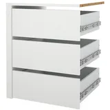VCM Catania Schubladeneinsatz 3 Schubladen 57 cm bis 120 cm
