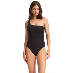 SEAFOLLY Damen Badeanzug Sea Dive One Shoulder One, Black, 36