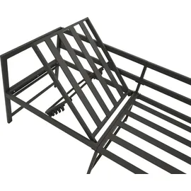 DEGAMO Funktions Lounge Set MONTANA, Aluminium dunkelgrau, Polster grau,