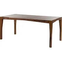 MASSIVMOEBEL24.DE Esstisch Sheesham 180x85x77 dunkelbraun lackiert ANCONA #217