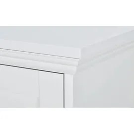 Möbel Kraft Nachtschrank Laurito 50 x 35 x 50 cm Weiß