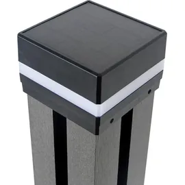 Home Deluxe Pfostenabdeckung Callux Cover mit Solar LED-Beleuchtung 6er Set