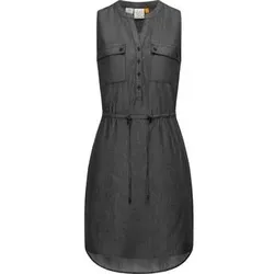 Ragwear  Kleider Shirtkleid Roisin Denim  in Schwarz, EU L