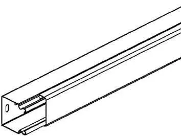 NiedaxMini-Leitungsschutzkanal 16 x 16 mm, Länge 2m, Stahl verzinkt, cremeweiß