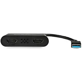 Startech USB-A auf Dual HDMI Adapter 31,5 cm Schwarz