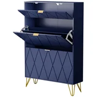 Uev Schuhschrank mit 2 Klappen, 80 x 24 x