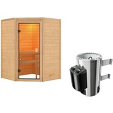 Karibu Antonia inkl. 3,6 kW Plug&Play Ofen int. Steuerung