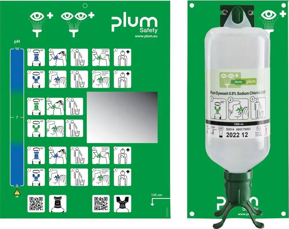 PLUM Augenspülstation Duo inkl. 1 Fl. 1000ml