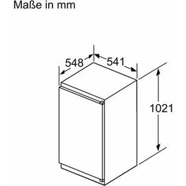 Neff KI1311SE0 Einbaukühlschrank (165 l, 1021 mm hoch)