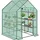 Woltu Foliengewächshaus Metall Grün Folie 143 mm 2,04 m2