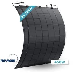 SolarMars Flexibel Solarmodul Solarpanel  Monokristallin für Camping Wohnmobil