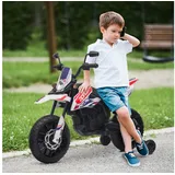 aiyaplay Elektro-Kindermotorrad 12V mit Musik, 6 km/h, weiß (1-tlg)
