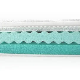 Träumeland Matratze Air für Beistellbett 42 x 80 cm mit abgerundeten Ecken, weiss