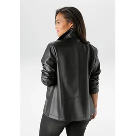 aniston plus Bikerjacke in schwarz | Gr.: 50