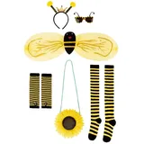 Metamorph Kostüm Biene Kostümset für Erwachsene, Bausatz für Bienen: alles was Du brauchst, um Dich zur Honigbiene auf gelb
