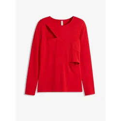 bonprix Shirt mit Cut-Outs, rot, 44/46 (L)