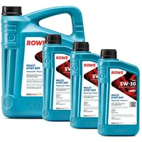 ROWE - 5 + 3x 1 Liter ROWE HIGHTEC MULTI SYNT DPF SAE 5W-30 Motorenöl - PKW Motoröl für Modelle mit Abgasnachbehandlung und Turboaufladung
