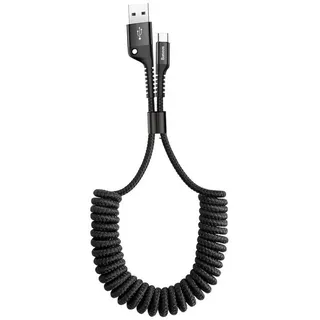 Baseus Fish Eye Ladekabel Datenkabel USB-A zu USB-C 2A 1m - schwarz